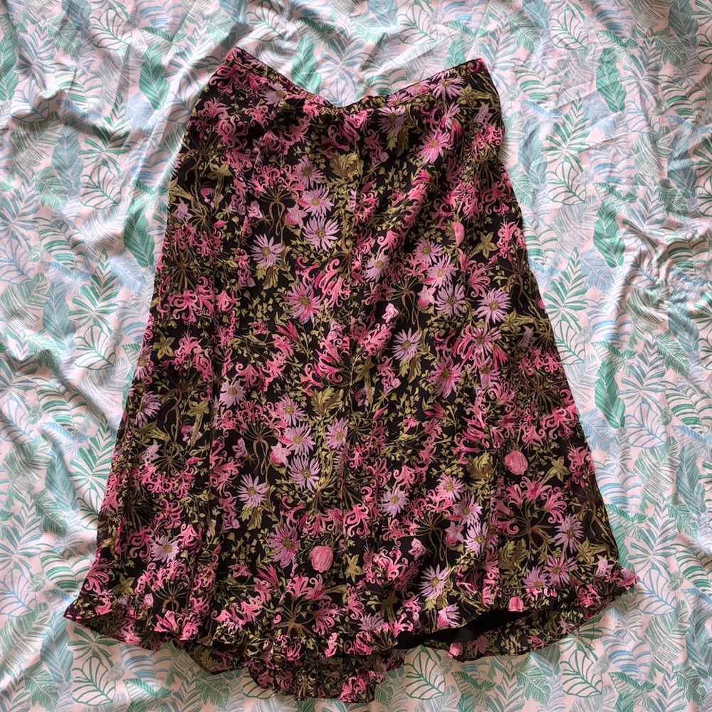 Flowy Floral Maxi Skirt